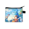 Nueva Cartera Pequeña de Poliéster para Monedas con Diseño Sencillo y Estampado de Anime, Cartera de Hayao Miyazaki, Pequeño Tarjetero, Más Vendido