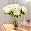 Rosa Artificial Negra Adorno Individual para Foto Boda Flor Artificial Material Decoración del Hogar Rama de Rosa