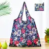 Bolsa de compras plegable de gran capacidad, bolso de mano portátil para supermercado, impresión de logotipo, bolsa de almacenamiento 190T, directo de fábrica