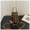 Bolso de mano de estilo coreano con acabado espejo, transfronterizo, directo de fábrica, nuevo, exquisito, con cadena, monedero con estilo, tipo cubo, bandolera, cilíndrico