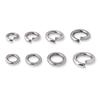 Conector de Anel de Prata de Lei S925 Vintage Anel Aberto Anel Fechado Prata Tailandesa Elo Redondo Liso Fecho de Elo Pulseira Acessórios Prata