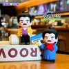 Chaveiro Macio de Borracha Estilo Chinês Personagem Lu Xun Pingente Comemorativo de Turismo Cultural de Shaoxing Acessório para Mochila Literária Pequeno Presente Criativo