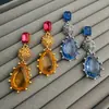 Brincos de Gota Oscar Estilo Europeu e Americano Meio do Século Transfronteiriços Nicho Luxo Acessível Brincos Femininos Moda Exquisitos Elegantes Senso de Alto Padrão