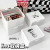 Caixa de Armazenamento Guka Branca Pura com Tampa Flip-Top My Little Pony Cartões Pequenos Protetores de Cartas Caixa Surpresa Caixa de Cartas Caixa Multifuncional à Prova de Poeira
