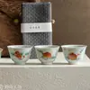 Tetera de estilo antiguo, gaiwan, bandeja para té, juego de té de cerámica estilo japonés Kung Fu, taza de té JianShui, taza de aroma, posavasos maestro
