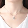 Versión coreana del colgante de trébol de cuatro hojas de la suerte S999 collar de flor de cuatro pétalos de plata esterlina para mujer simple japonés y coreano para su novia fabricantes