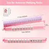Estante y Empujador de Mahjong de Acrílico Pulido de Alta Transparencia Estilo Americano Personalización, Herramienta para Organizar Fichas de Mahjong para Uso Doméstico, Accesorios de Juego