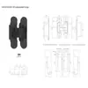 Bisagras Ocultas para Puertas de Apertura Interior y Exterior, Bisagra Cruzada Oculta Ajustable Tridimensional para Puertas de Madera y Puertas Plegables, 180 Grados