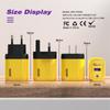 Cargador de teléfono móvil con puerto USB único transfronterizo, cargador de 120W, Europa, América y Gran Bretaña, acuerdo completo, cabezal de carga rápida, color amarillo ámbar