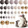 Explosiones transfronterizas color traje bola decorativa 32 bola dorada bola plateada bola de color enchufe adornos para pastel de fiesta de cumpleaños