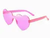 Gafas de sol de amor de color gelatina transparente para hombre y mujer, gafas de sol de corazón de melocotón, transfronterizas europeas y americanas, gafas de sol de amor unidas en forma de corazón