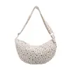 Bolso de mano retro de moda transfronterizo tipo bolsa de albóndiga para mujer 2026 otoño nuevo con lunares elegante bolso de un solo hombro bolso cruzado para el trabajo
