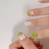 Unhas Curtas Vestíveis, Estilo Popular, Clareador, Suave e Puro, Arte de Unhas, Unhas Falsas, Adesivos Vestíveis