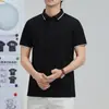 Gran Cantidad en Stock Listo Camisas Polo de Algodón Mercezado de 40 Cuenta con Cuello de Solapa, Camisetas Versátiles de Manga Corta para Negocios Casuales