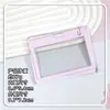 Porta-cartões transparente horizontal da moda para estudantes, cordão para crachá escolar, capa protetora para crachá, porta-cartão IC de comércio exterior no atacado