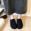 Zapatillas de Piel Antideslizantes Casuales Baotou 2026 Zapatillas de Algodón para Mujer Venta Caliente Suela Gruesa Retro Para Exteriores Otoño/Invierno Nuevo Estilo Cálido