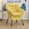 Sillón individual perezoso, silla de computadora para dormitorio universitario, sofá pequeño cómodo para balcón, reclinable suave para dormitorio con respaldo