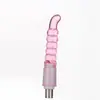 Acessórios para máquinas de sexo, vibrador realista de três furos para homens e mulheres, bolinhas anal de cristal, brinquedos divertidos especiais de SM para flerte para mulheres
