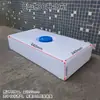 Portaequipajes de techo para coche, depósito de agua, para viaje de autoconducción, autocaravana, barril de plástico montado en coche, rectangular, modificado, aplanado, barril de almacenamiento de agua de PE negro