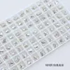 Uñas Artísticas Personalizadas Dongzhou Cross Diamante Dongzhou K9 Vidrio Fondo Puntiagudo Diamante Explosivo Diamante de Forma Especial Accesorios para Joyería DIY