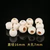 Cuentas de Madera Natural con Agujeros Grandes, Cuentas Sueltas para Tejido DIY Hecho a Mano, Borlas, Cortinas de Puerta, Cojines de Asiento, Accesorios y Cuentas al por Mayor