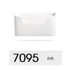 Caja de Almacenamiento para Puerta de Gabinete de Cocina Estante Adhesivo sin Perforaciones para Papel Plástico Caja Colgante Lateral para Refrigerador Estante de Almacenamiento para Baño