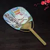 Fábrica especializada en producir abanico de Pu lindo estilo japonés abanico largo estilo palacio abanico de papel hecho a mano abanico de utilería para ingenieros militares