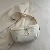 Nova Bolsa de Ombro Feminina de Verão 2025 Bolsa Dumpling Casual Versátil para Menina Estudante Bolsa Transversal Leve Bolsa de Peito