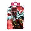 Mochila Escolar Infantil Rosa One-Punch Man Mini Mochila DIY Personalizada Mochila de Jardim de Infância
