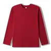 Camiseta Básica de Algodón Puro para Padres e Hijos, Capa Interior para Primavera y Otoño, Ropa de Otoño para Bebés, Tops de Cuello Redondo para Niños y Niñas, Camisetas Blancas de Manga Larga para Niños