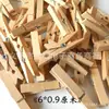 Ventas directas de fábrica producción profesional clip pequeño de madera clip de madera 6 * 0.9cm clip de tronco ropa ropa clip grande de madera