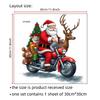 2025 no Natal na Motocicleta do Papai Noel Caminhada Feliz Adesivo de Banheiro Removível e Frete Internacional Disponível