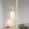 Luminária de Parede Casual Moderna Escandinava Hotel Multifuncional Quarto Cabeceira Interruptor Rotativo Lâmpada LED Dropshipping Transfronteiriço
