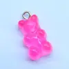 Oso de resina mini simulación de color oso de caramelo pendientes pendientes bolsa colgante colgante accesorios de joyería DIY