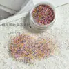 Cor Material Lantejoulas Rosa Joias para Nail Art Celebridade da Internet Explosivo Açúcar Mistura de Pó terrazzo Acessórios Decorações para Nail Art