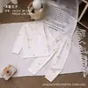 Nuevo Traje de Licra Mutong Prince para Otoño e Invierno para Niñas, Ropa y Pantalones de Otoño, Conjunto de Ropa de Casa de Algodón para Niños