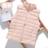 Transfronterizo 2023 Otoño e Invierno Nueva Chaqueta Ligera de Plumas Chaleco para Mujer Ajustado Coreano Corto Holgado Talla Grande Chaleco de Plumas