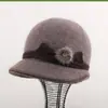 Chapéu de Pelo de Coelho Mãe de Inverno Chapéu de Lã com Veludo Extra para Mulheres Avós Chapéu de Tricô Grosso com Veludo Extra para Pessoas de Meia-idade e Idosos