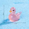 Paisaje en miniatura más vendido transfronterizo, linda figura de cisne que brilla en la oscuridad, decoración DIY, accesorio de bolsa sorpresa, mini adorno