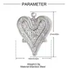 Estilo Europeo y Americano Flor Corazón DIY Colgante de Acero Inoxidable Pendientes de Ángel Pequeño Dinosaurio Erizo Joyería de Acero de Titanio Colgante