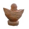 Fuentes de Escultura en Piedra Personalizadas y Esculturas de Bolas Feng Shui. Fabricante de Fuentes de Mármol Rojo Atardecer para Plazas Públicas