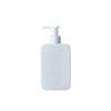 Atacado de Fábrica Frasco de Creme para Mãos 250ml HDPE Corpo Quadrado Plano Branco Frasco de Loção Capilar Masculina de Alta Qualidade