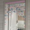 Cortina de porta doméstica quarto perfurado explosivo princesa amor desenho animado casa partição pingente menina decoração coração cortina grátis
