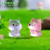 Ardilla miniatura de dibujos animados para paisaje, que brilla en la oscuridad, decoración DIY de jardinería y paisajismo, accesorio de bolsa sorpresa, adorno de escritorio en miniatura