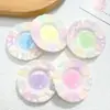 Juguete de Comida en Miniatura Plato de Pan Pegamento de Resina Dibujo Animado Adorno Accesorios Mini Plato de Postre Accesorios Pequeños para Manualidades