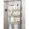 Colgador de Baño Estante de Almacenamiento para Inodoro sin Perforaciones Estante para Almacenar Toallas para Ducha Puerta de Vidrio en stock