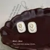 Pendientes de Flor de Tulipán Estilo Francés para Mujer Estilo Lujo Ligero Pendientes de Cristal con Piedra Ojo de Gato Pendientes Delicados Elegantes Elegantes con Goteo de Aceite