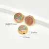 Cuentas de Oro Antiguo Mate y Oro Mate con Doble Cara de Alta Retención de Color, Separadores con Caracteres Atractores de Fortuna, Dijes para Pulseras, Accesorios de Joyería