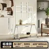 Soporte Móvil para TV Carrito de Pie con Ruedas para Uso Doméstico Doble Almacenamiento Colgador de 55/65/75 pulgadas