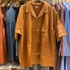 Tela de Alta Calidad Día Individual Verano Ropa para Hombre Mujer Mezcla de Algodón Modal Camisa de Cuello Abierto Camisa de Manga Corta 464938